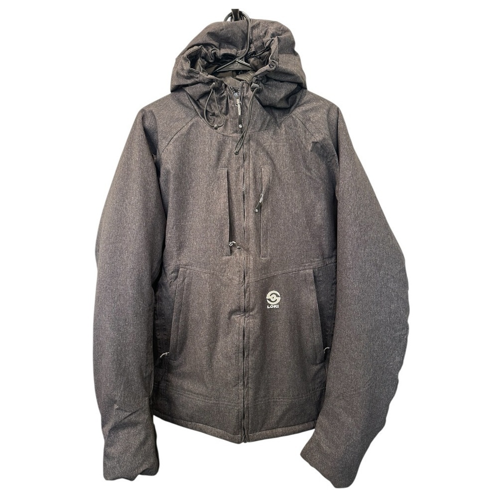 LOKI Men's Glacier Parka Packable Face Shield Built in Mittins MSRP $389